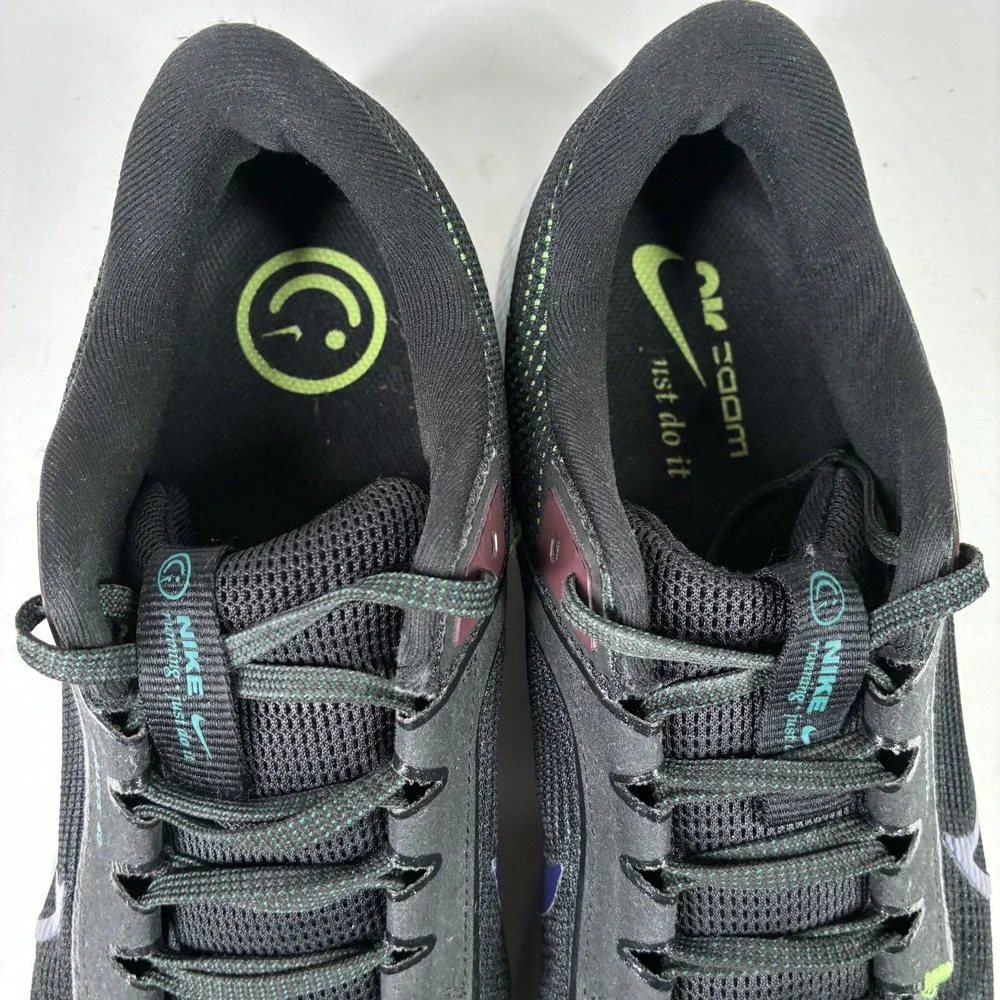 Nike Air Zoom Pegasus 40 Men's US 13 Black Purple Ink Running Shoes DV3853-005